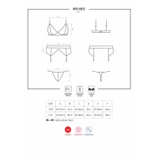 Obsessive 810-SEG-2 3 pcs set white L/XL