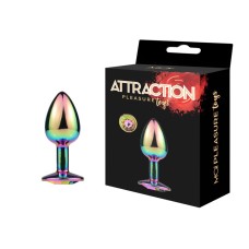 Металева анальна пробка MAI Attraction Toys №72 Rainbow