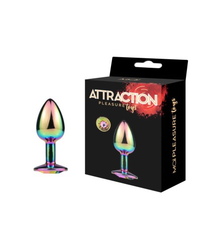 Металева анальна пробка MAI Attraction Toys №72 Rainbow