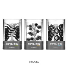 Мастурбатор TENGA Crysta Leaf, унікальний рельєф, стимулювальні пелюстки, прозорий матеріал