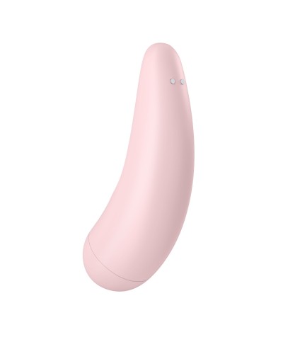 Вакуумный клиторальный стимулятор Satisfyer Curvy 2+ Pink с управлением через интернет