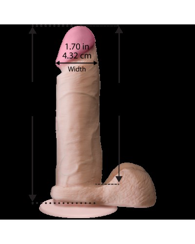 Фалоімітатор Doc Johnson The Realistic Cock 6 inch White – ULTRASKYN, Vack-U-Lock, діаметр 4,3 см