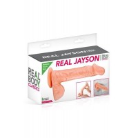 Фалоімітатор Real Body — Real Jayson Flesh, TPE, діаметр 4 см