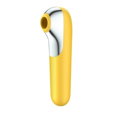 Смарт вибратор и вакуумный стимулятор 2-в-1 Satisfyer Dual Love Yellow