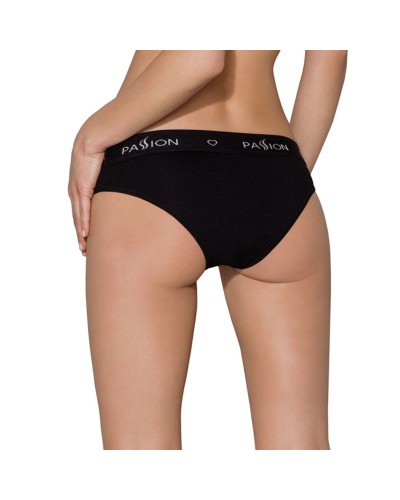 Трусики з широкою гумкою і мереживом Passion PS001 PANTIES black, size XL