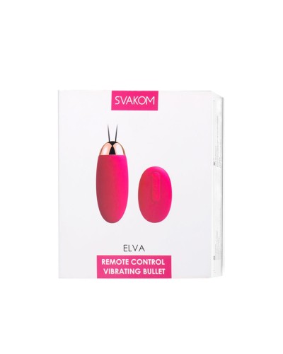 Віброяйце з пультом керування Svakom Elva Plum Red