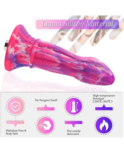 Фалоімітатор для секс-машин Hismith 10.3″ Silicone Monster Dildo Series, система кріплення KlicLok т