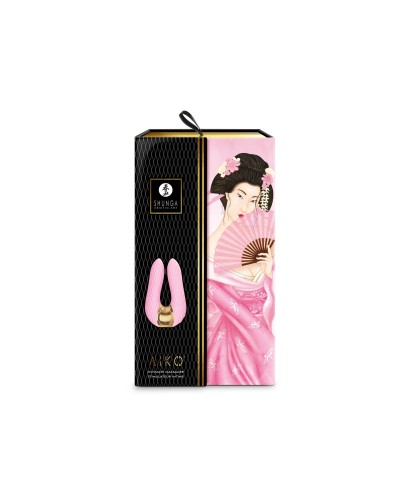 Вібратор для клітора Shunga Aiko Light Pink, гнучкі кінчики