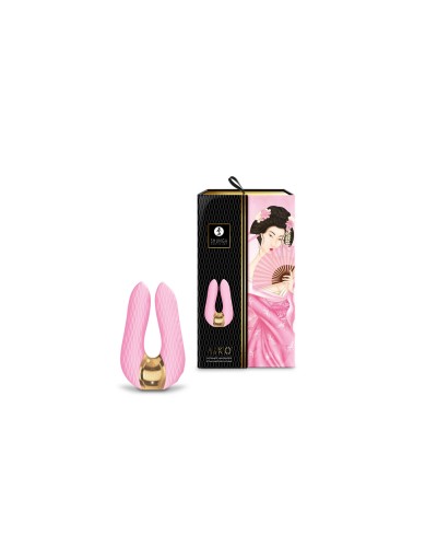 Вібратор для клітора Shunga Aiko Light Pink, гнучкі кінчики