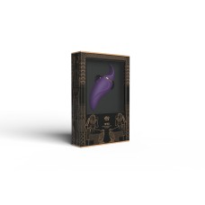 Вібратор 2в1 з язичком Zalo — Hero Twilight Purple, кристал Swarovski