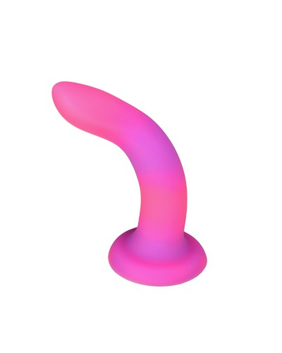 Светящийся в темноте фаллоимитатор ADDICTION Rave 8″ Glow in the Dark Dildo Pink Purple, 20,3 см