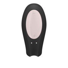 Смарт-вібратор для пар Satisfyer Double Joy Black із широким кліторальним стимулятором