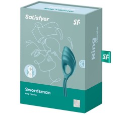 Ерекційне віброкільце-ласо Satisfyer Swordsman Green, міцна фіксація, 10 режимів, потужний мотор