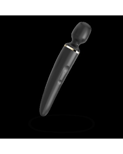 Вібромасажер Satisfyer Wand-er Woman (Black/Gold), водонепроникний, потужний, розмір XXL