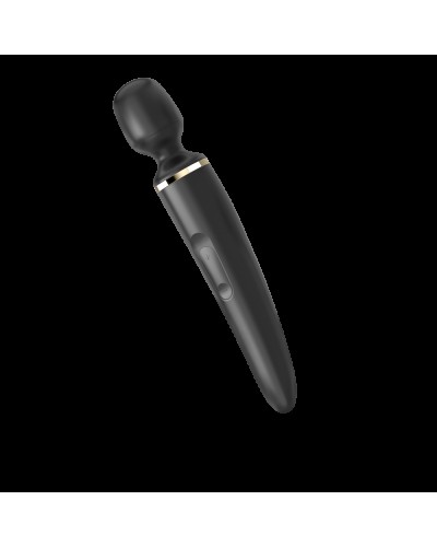 Вібромасажер Satisfyer Wand-er Woman (Black/Gold), водонепроникний, потужний, розмір XXL