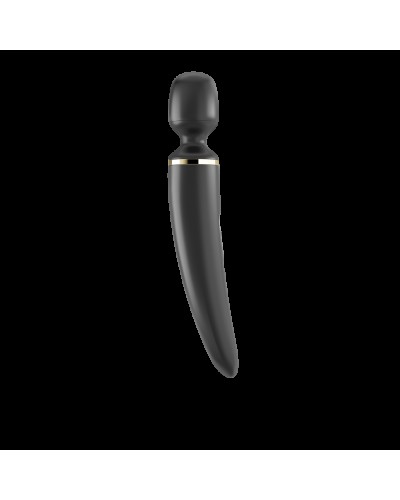 Вібромасажер Satisfyer Wand-er Woman (Black/Gold), водонепроникний, потужний, розмір XXL