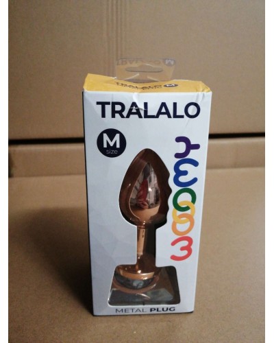 Анальная пробка Wooomy Tralalo Metal Plug Size M (мятая упаковка)