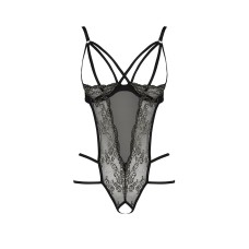 Боді монокіні з відкритими грудями VALERY BODY black L/XL - Passion Exclusive