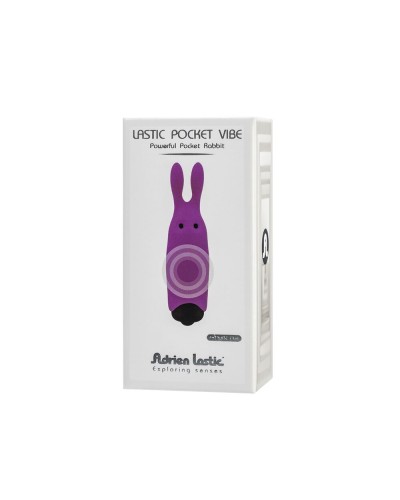 Вибропуля Adrien Lastic Pocket Vibe Rabbit Purple со стимулирующими ушками