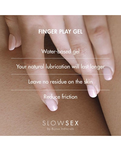 Гель-змазка для мастурбації Bijoux Indiscrets Slow Sex Finger play gel