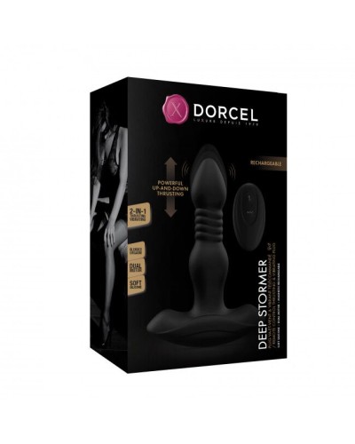 Анальная пробка с вибрацией и пульсацией Dorcel DEEP STORMER