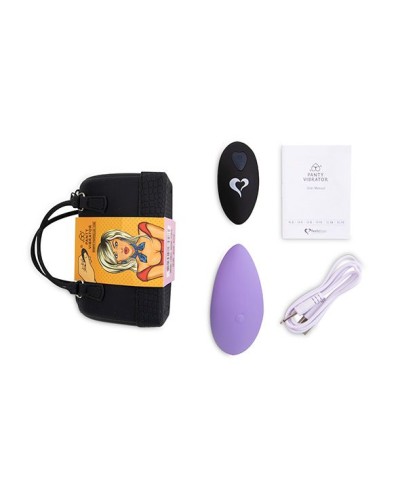 Вібратор в трусики FeelzToys Panty Vibrator Purple з пультом дистанційного керування, 6 режимів робо