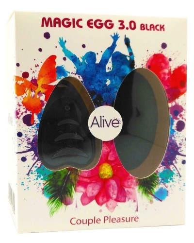 Віброяйце Alive Magic Egg 3.0 Black із пультом ДУ