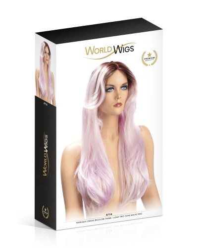 Парик World Wigs AYA LONG TWO-TONE MAUVE