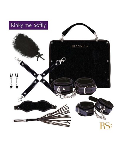 Подарунковий набір для BDSM RIANNE S — Kinky Me Softly Black: 8 предметів для задоволення