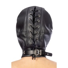 Капюшон з кляпом для БДСМ Fetish Tentation BDSM hood in leatherette with removable gag