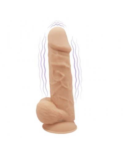 Фалоімітатор з вібрацією SilexD Norman Vibro Flesh (MODEL 1 size 8,5in), двошаровий, діаметр 5 см