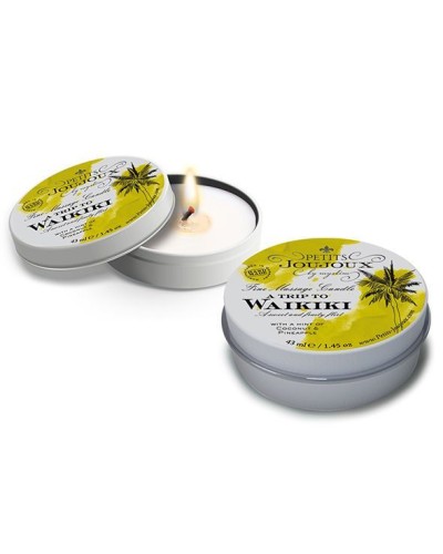 Масажна свічка Petits Joujoux - Waikiki Beach - Coconut and Pineapple (43 мл) з афродизіаками