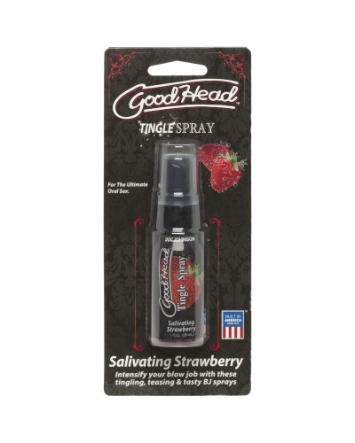 Спрей для мінету Doc Johnson GoodHead Tingle Spray - Strawberry (29 мл) із стимулюючим ефектом