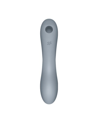 Вакуумный стимулятор с вибрацией Satisfyer Curvy Trinity 3 BlueGrey