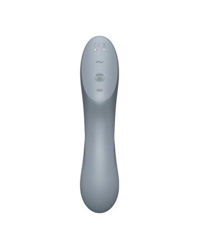 Вакуумный стимулятор с вибрацией Satisfyer Curvy Trinity 3 BlueGrey