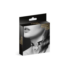Чокер з замочком-сердечком Bijoux Pour Toi - HEART LOCK Black, екошкіра