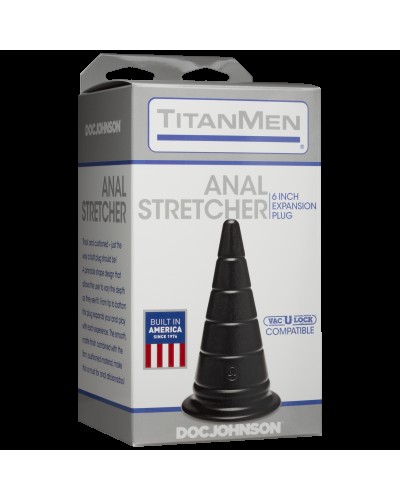 Анальний стимулятор Doc Johnson TitanMen - Anal Stretcher 6 Inch Plug, діаметр 6,6 см