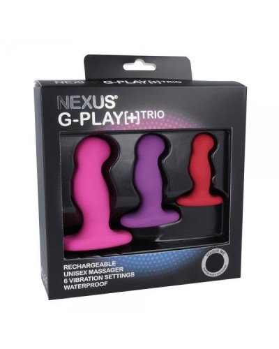 Набор вибромассажеров простаты Nexus G-Play Trio Plus, макс диаметр 2,3-3,0-3,5см, для новичков