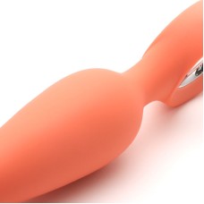 Анальна вібропробка KisToy Orville Orange, діаметр 3 см