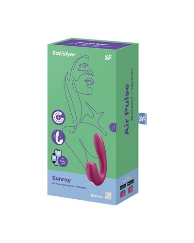 Вакуумний смарт-вібратор Satisfyer Sunray Berry, 4 положення стовбура