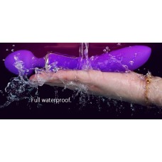 Вибромассажер 2-в-1 Leten AV Heat Purple с подогревом, классический вибромассажер и вибратор