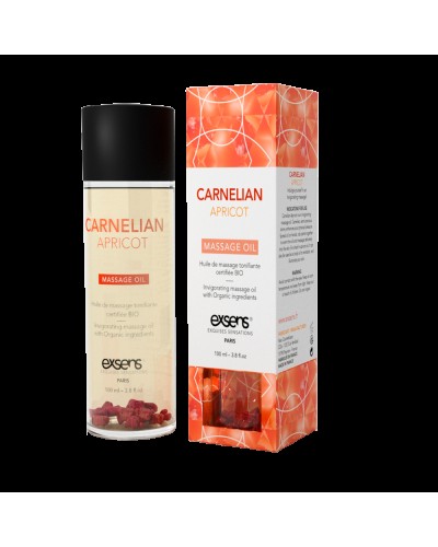 Масажна олія EXSENS Carnelian Apricot (бадьорить з сердоліком) 100мл, натуральна