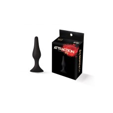 Анальна пробка на присосці MAI Attraction Toys №32 Black, довжина 10,5 см, діаметр 2,5 см