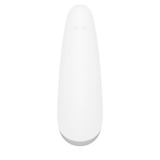 Вакуумний кліторальний стимулятор Satisfyer Curvy 2+ White з керуванням через інтернет