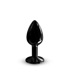 Металева анальна пробка із прикрасою у вигляді кристалу Dorcel - Diamond Plug BLACK S