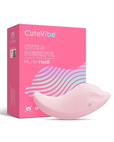 Вібратор та вакуумний стимулятор CuteVibe Heidi Pink