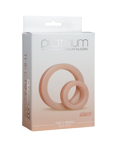 Набор эрекционных колец Doc Johnson Platinum Premium Silicone - The C-Rings - White