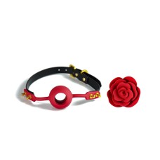 Розкішний кляп у вигляді троянди Zalo - Rose Ball Gag, подвійне використання