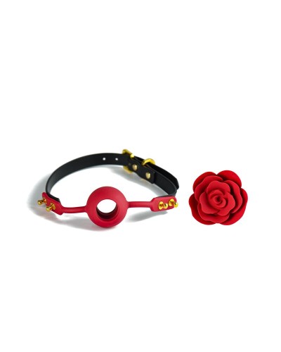 Розкішний кляп у вигляді троянди Zalo - Rose Ball Gag, подвійне використання