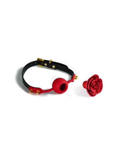 Розкішний кляп у вигляді троянди Zalo - Rose Ball Gag, подвійне використання